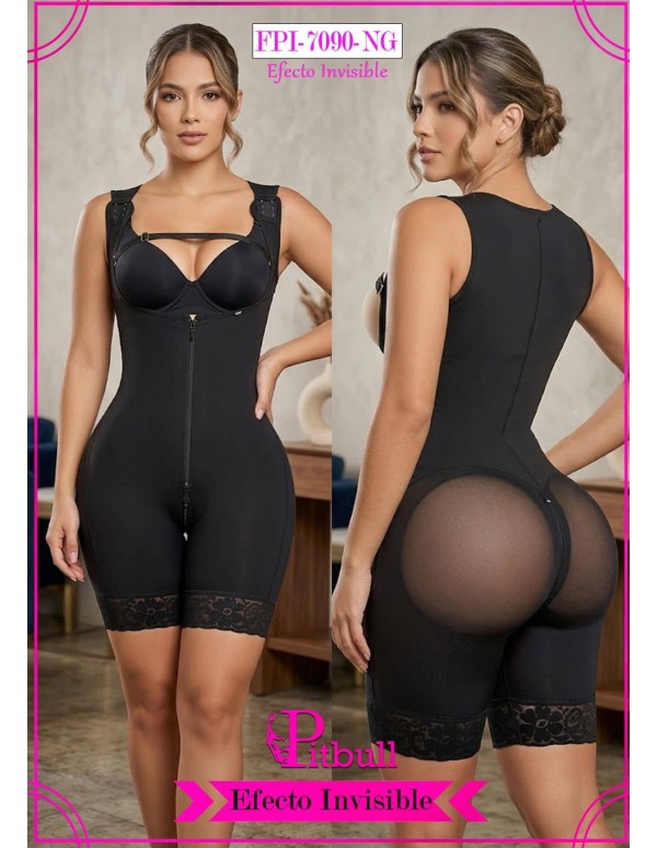 FAJA SENOS LIBRES DE MEDIA PIERNA CON COMPRESION INVISIBLE PITBULL – SMI7090