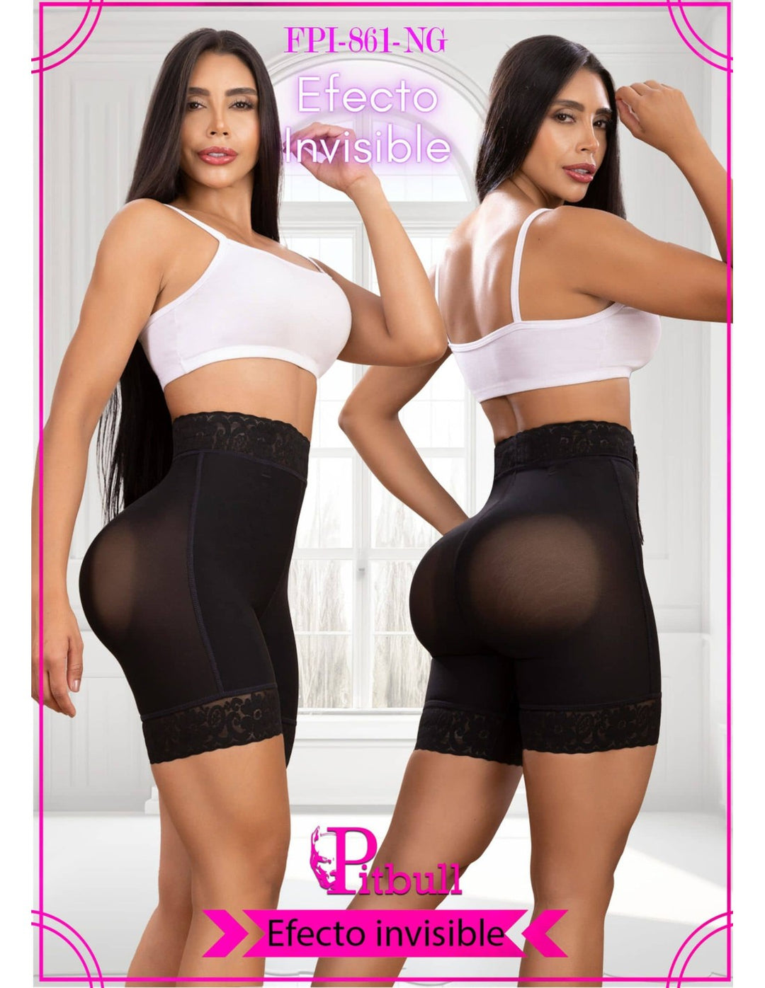 Faja short efecto invisible no se nota bajo la ropa marca pitbull fpi861