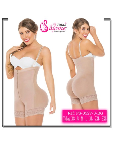 FAJA COLOMBIANA SALOME SHORT STRAPLESS DE FRANELA REDUCTORA POSTQUIRURGICA 0527-3