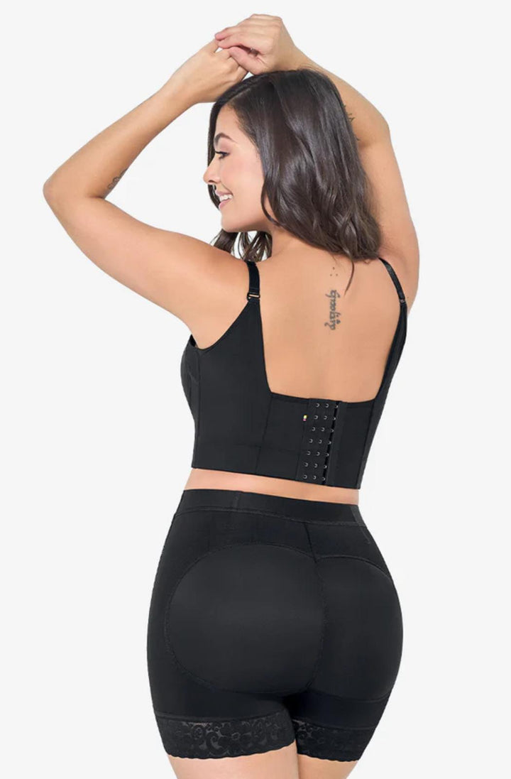 Faja short moldeadora con realce de gluteos levantacola elastico 019 -fu101 - fajas reductoras