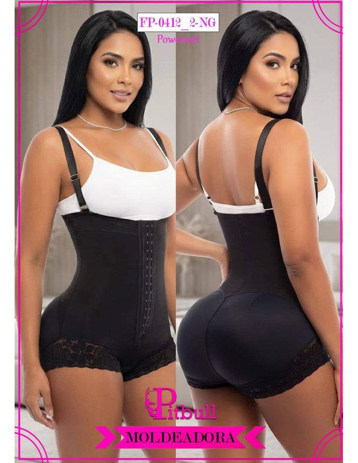 FAJA PITBULL BODY MOLDEADOR CON SHORT TIRANTES REMOVIBLES CONTROL DE ABDOMEN POST QUIRURGICA POST PARTO CURVAS