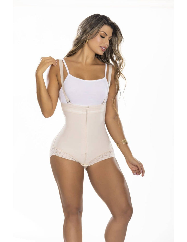 FAJA COLOMBIANA PITBULL SHORT MOLDEADORA REDUCTORA CIERRE FRONTAL FP0412