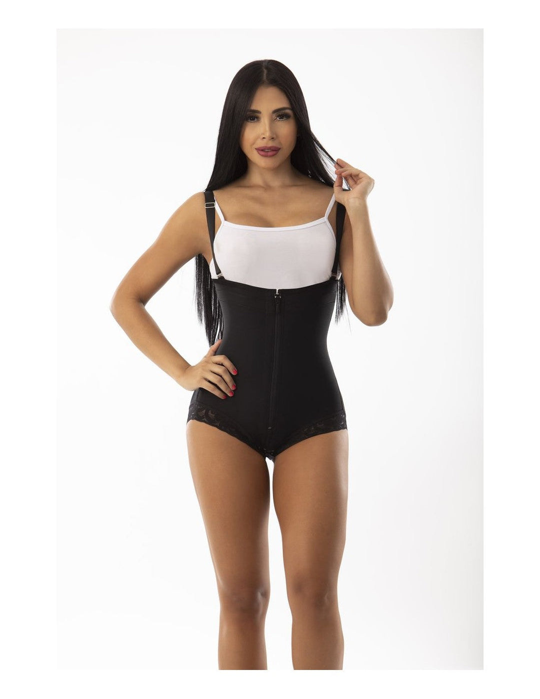 FAJA COLOMBIANA PITBULL SHORT MOLDEADORA REDUCTORA CIERRE FRONTAL FP0412