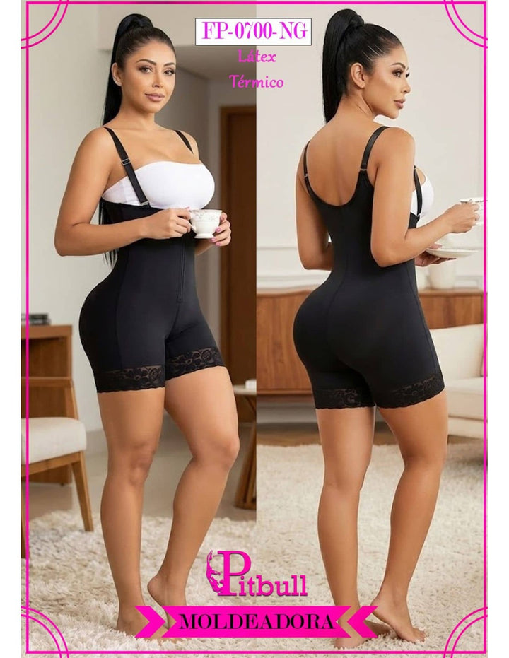 FAJA PITBULL DE LÁTEX TÉRMICO MOLDEA ABDOMEN Y CINTURA FP0700