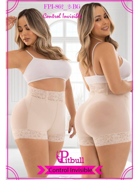 Faja ultra invisible short levantacola pitbull fpi862-2 - fajas reductoras