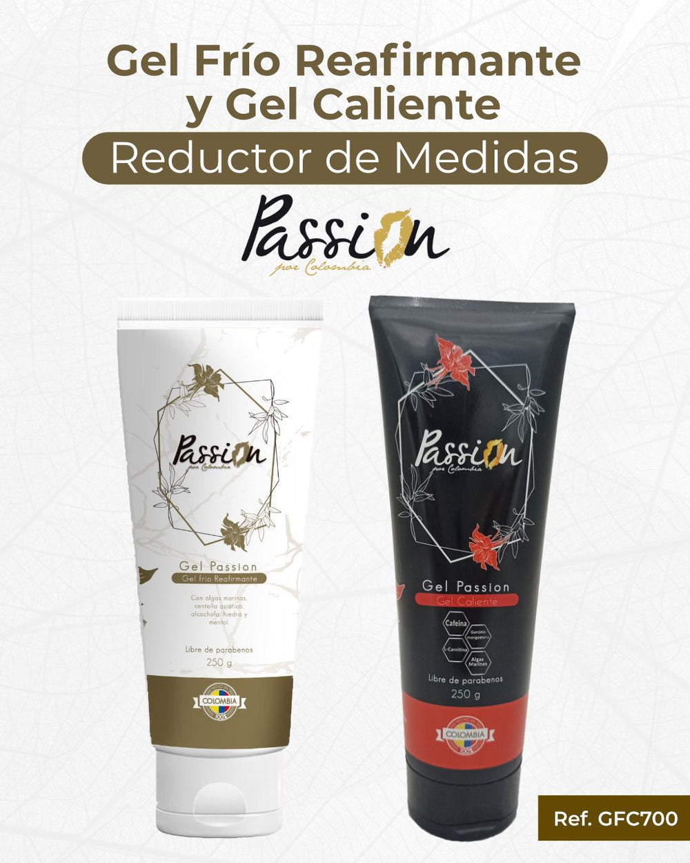 Gel frio y caliente passion - unica / blanco