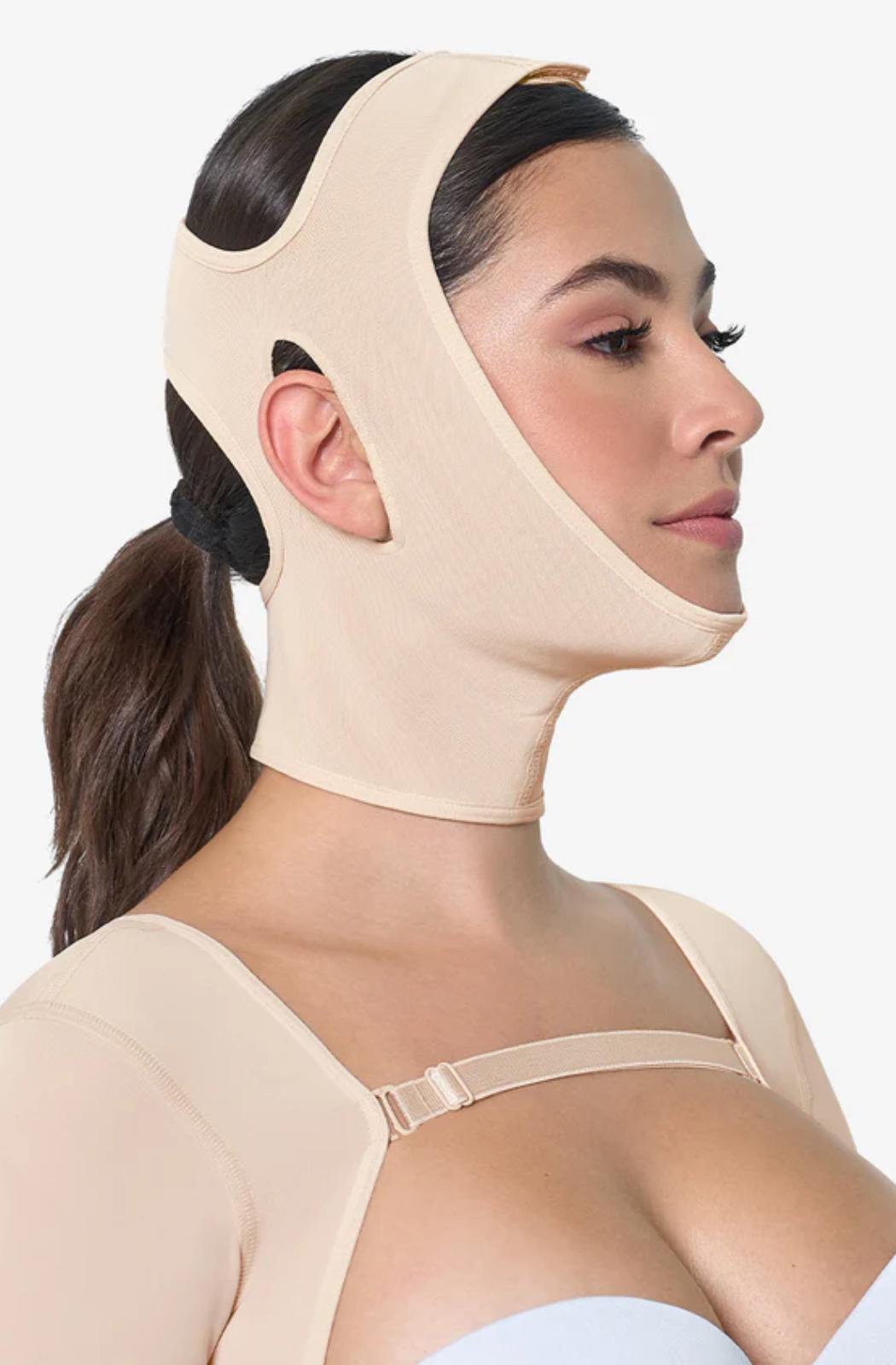 FAJA COLOMBIANA MENTONERA POSTQUIRURGICA LIPOPAPADA MENTOPLASTIA 019 -9040-4