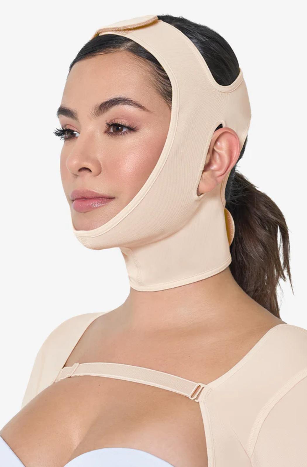FAJA COLOMBIANA MENTONERA POSTQUIRURGICA LIPOPAPADA MENTOPLASTIA 019 -9040-4