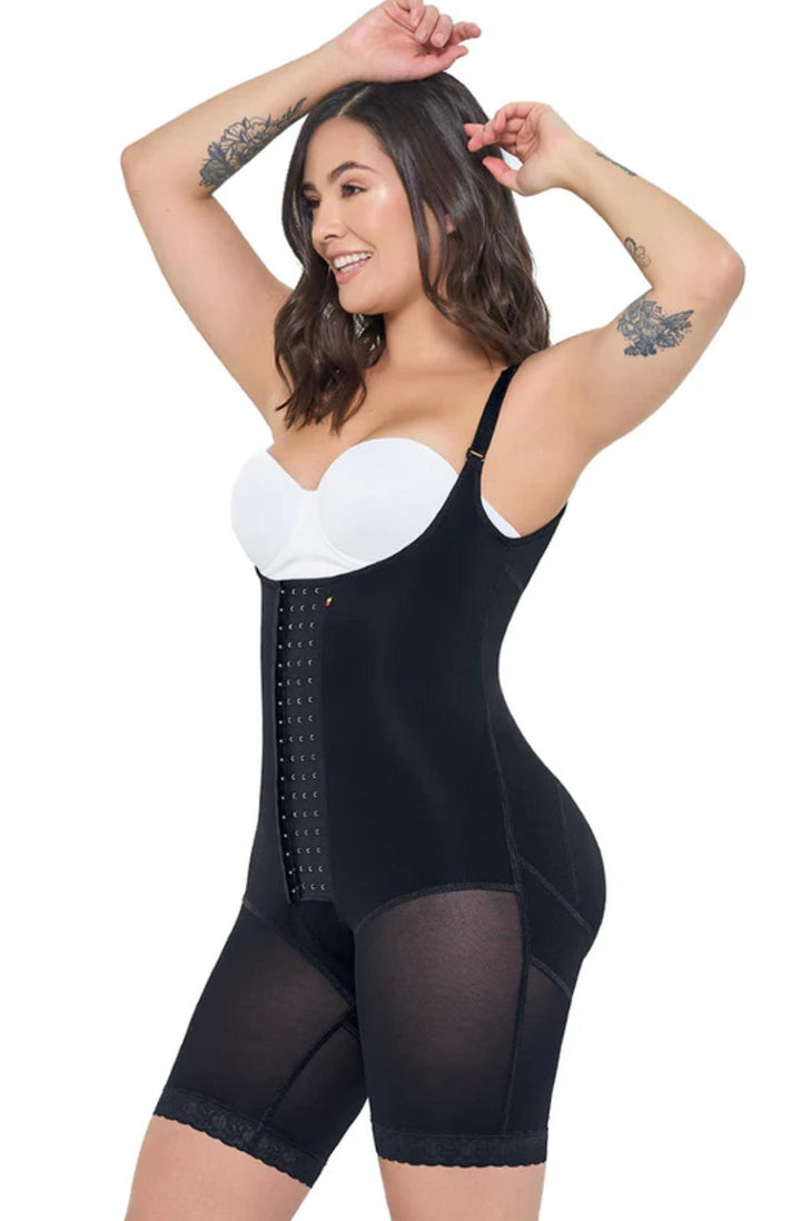 FAJA COLOMBIANA MARIA E MEDIA PIERNA CON TIRAS AJUSTABLES POSTQUIRURGICA 019-9182