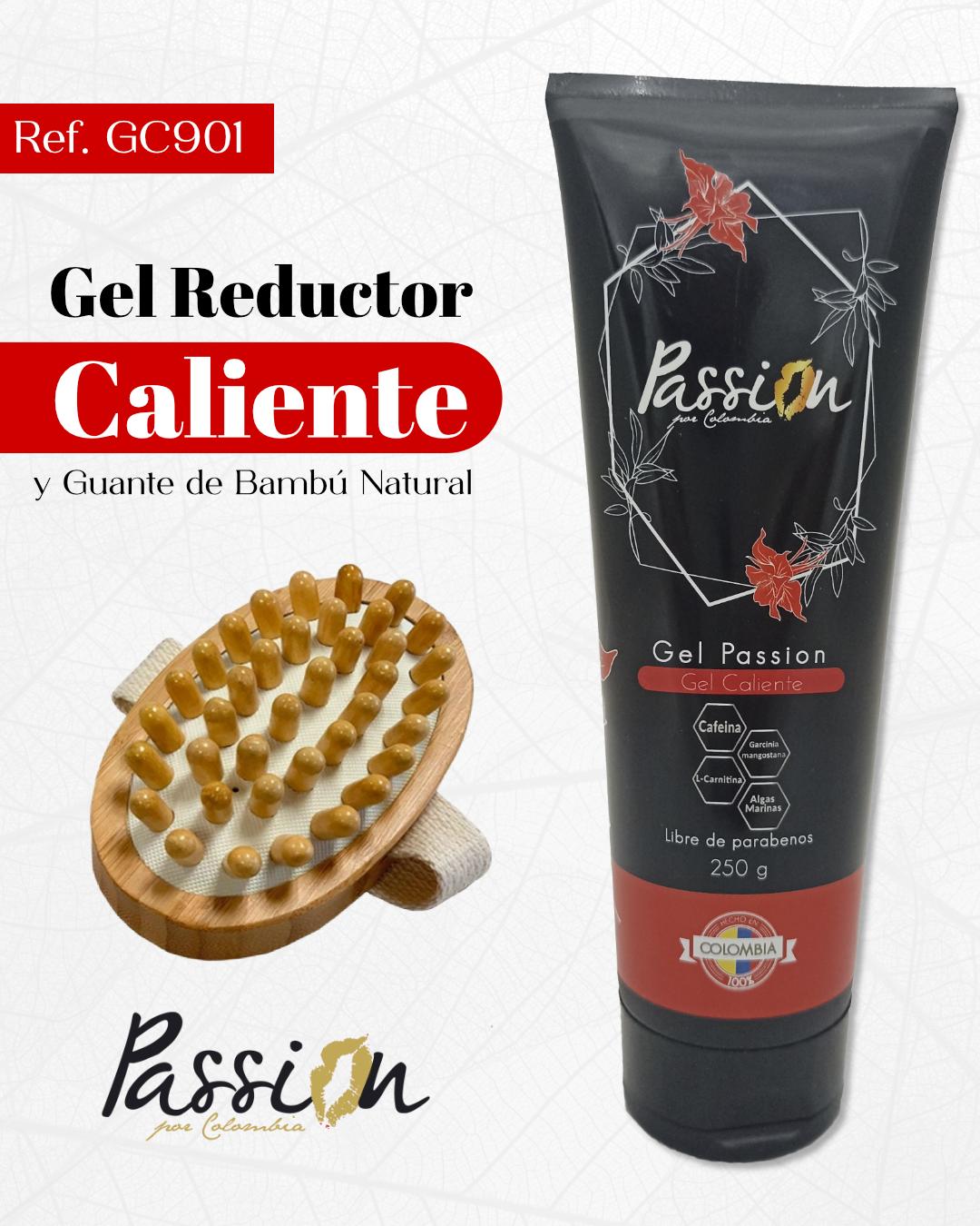Kit gel caliente colombiano con guante de bambu - unica / negro