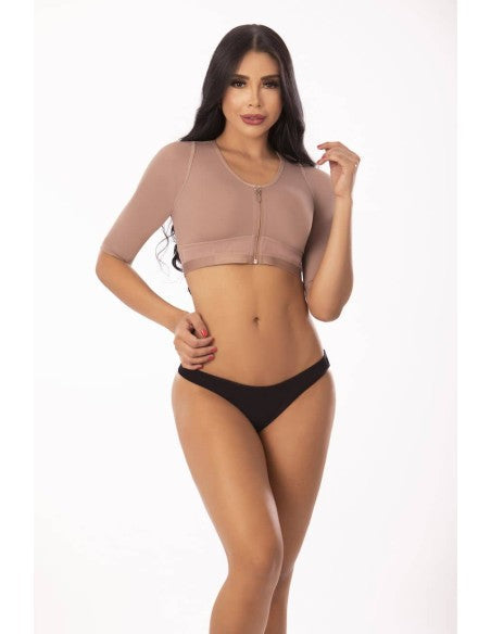 Mangas postquirurgica pitbull con cierre frontal y fp705 - fajas reductoras