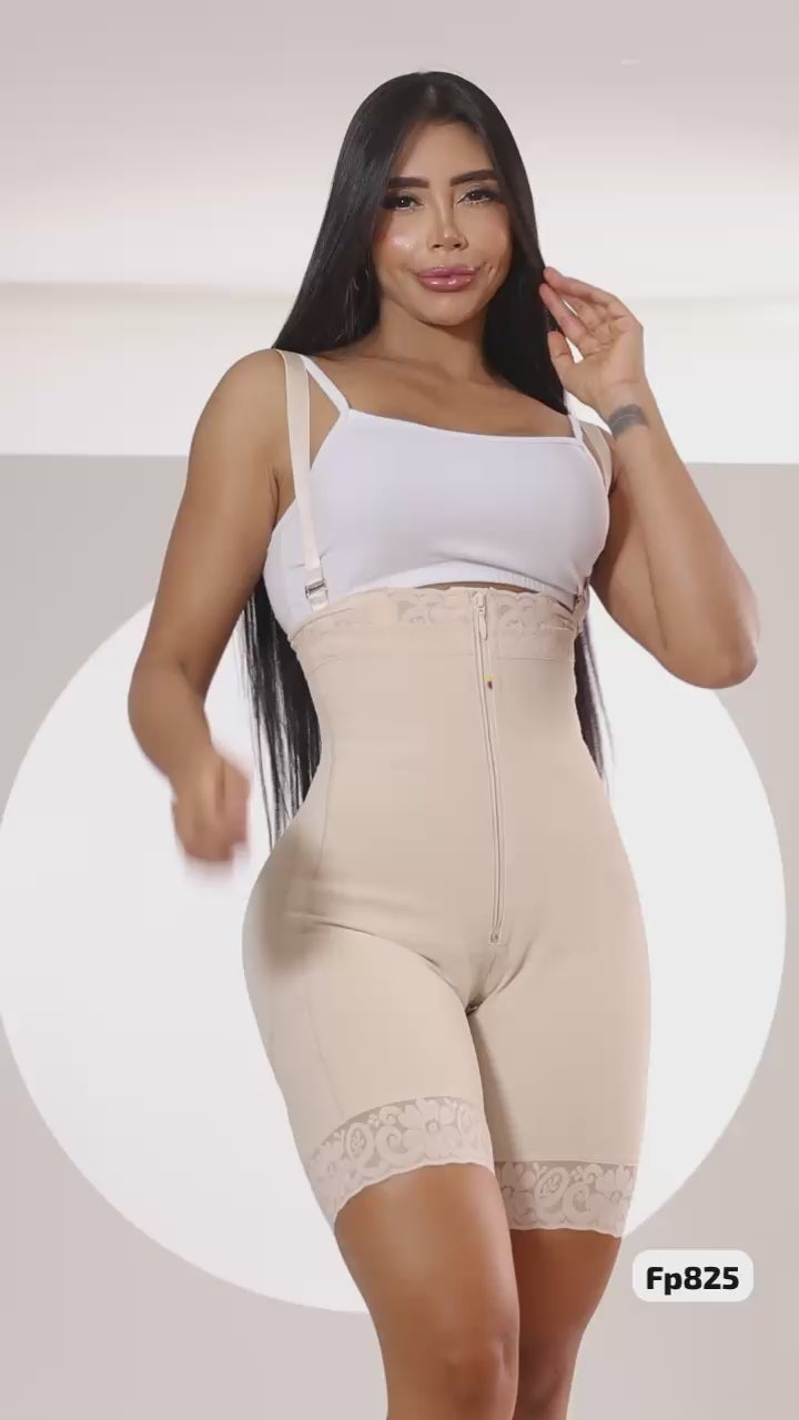 Cinta modeladora de látex colombiana com fecho perineal, pós-cirúrgica, pós-parto, academia