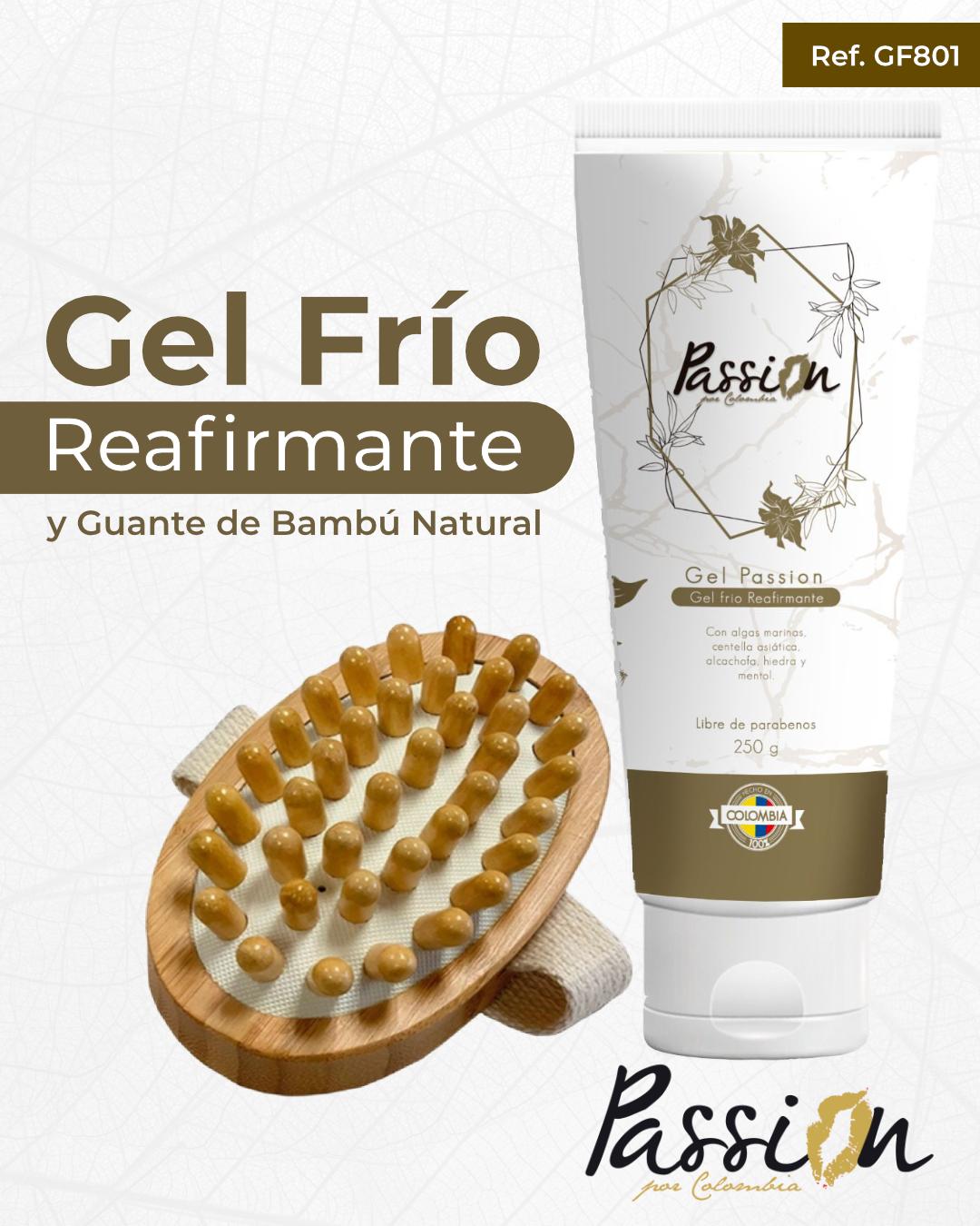 Set gel frio y guante de bambu - unica / blanco