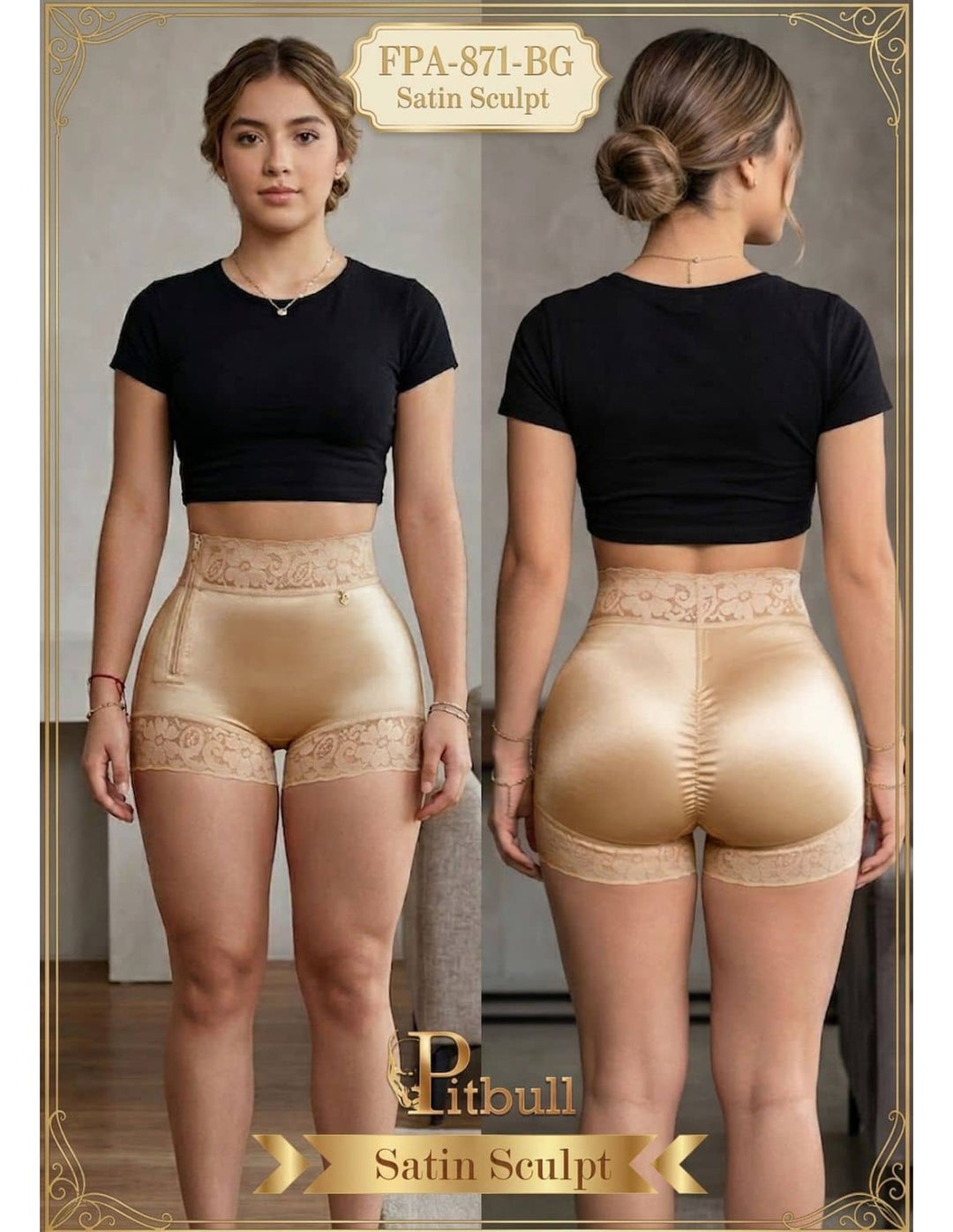 SHORT FAJA PITBULL ULTRA LIFT EFECTO MOLDEADOR Y REALCE DE GLUTEOS FPA871