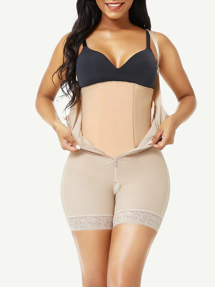 Tabla abdominal con cierre de velcro soporte 360 recuperacion post quirurgica parto masajes recuctores - beige / talla