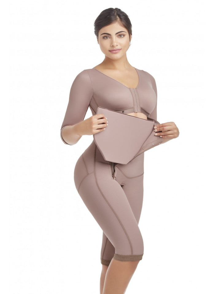 Tabla abodminal postquirurgica unisex fajate - café