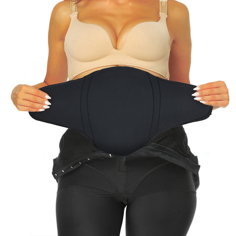 Tabla post quirurgica abdominal mariposa vientre liposuccion abdominoplastia post-parto - talla única / negra